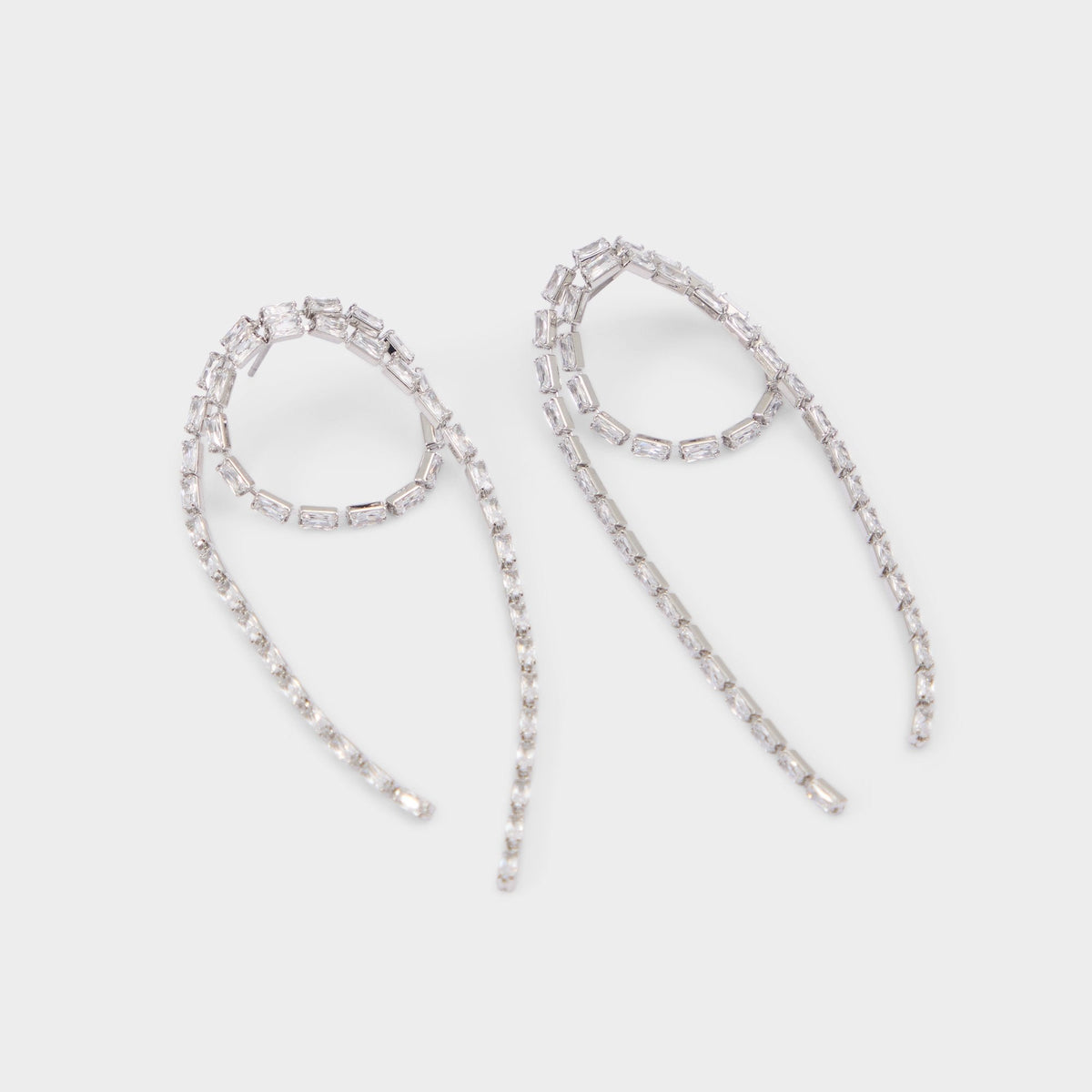 Aldo Wude in Silver Clear Multi - Chandelier earrings Women|Accessories