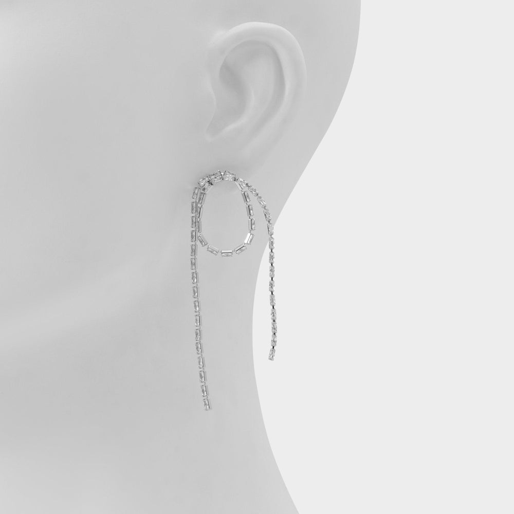 Aldo Wude in Silver Clear Multi - Chandelier earrings Women|Accessories