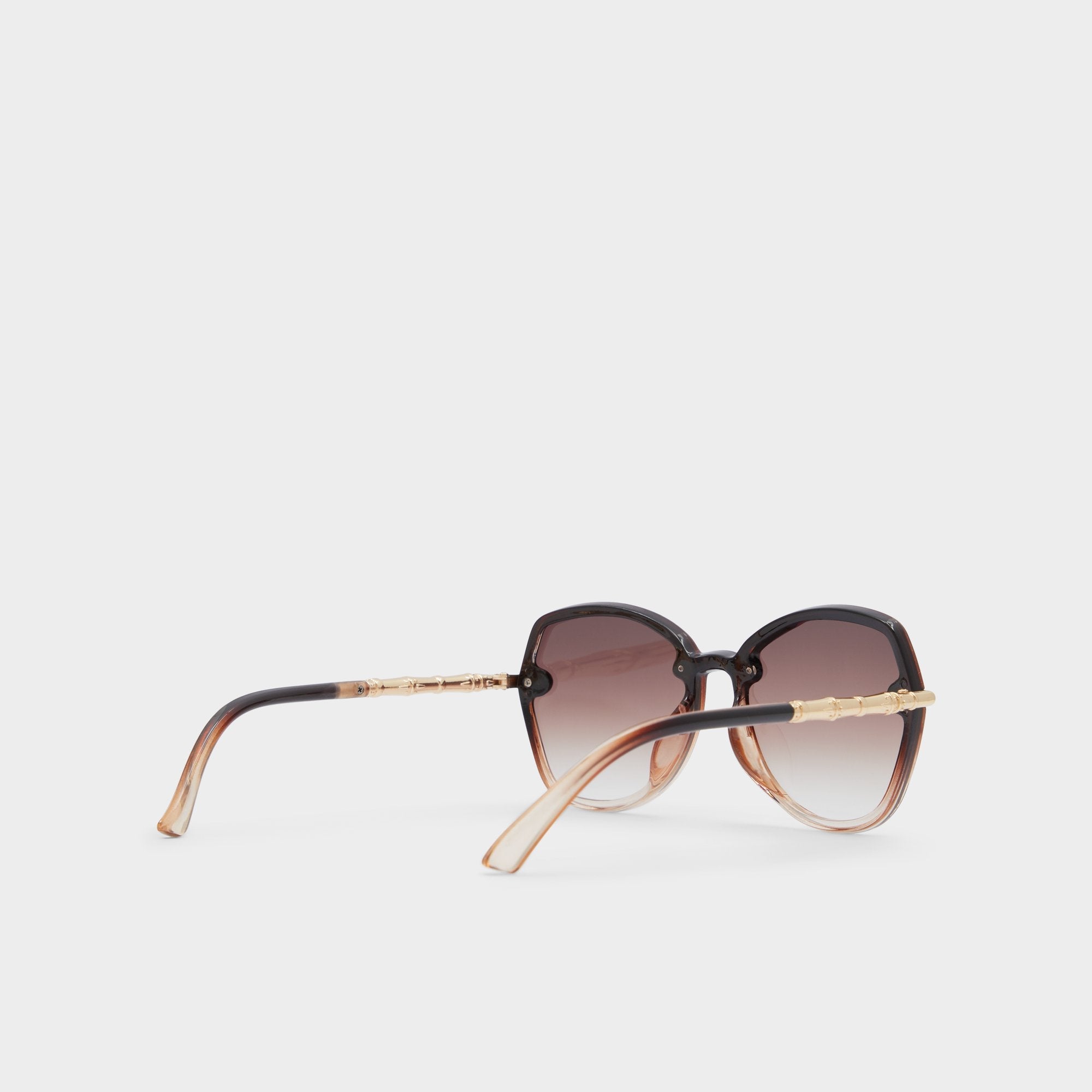 Aldo Cortegaca Brown Women's Round - Square sunglasses Women|Accessories