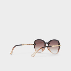 Aldo Cortegaca Brown Women's Round - Square sunglasses Women|Accessories