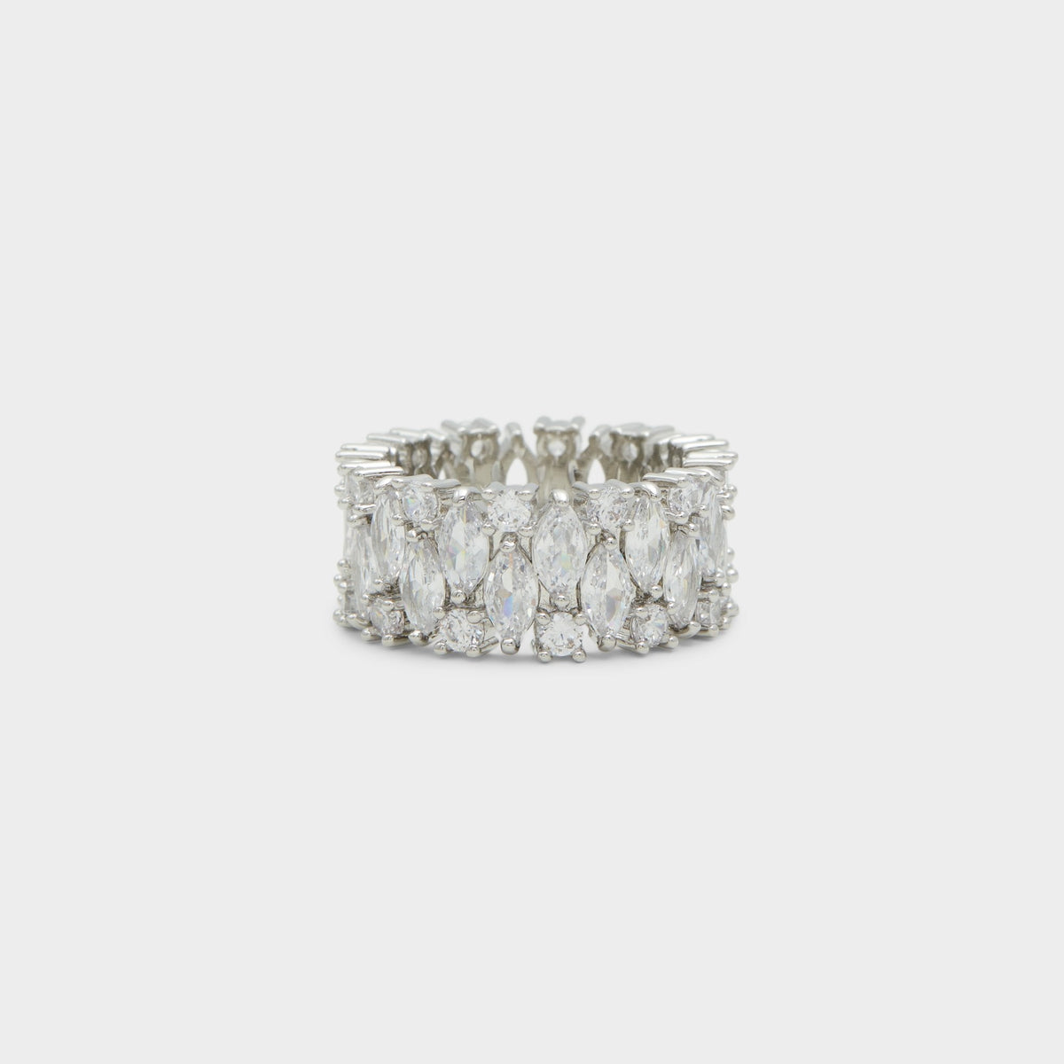 Aldo Nikka Silver/Clear Multi Women's Cubic Zirconia - Ring Women|Accessories