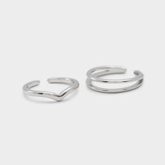 Aldo Ardgowan Silver Women's Stainless Steel - Toe ring Women|Accessories