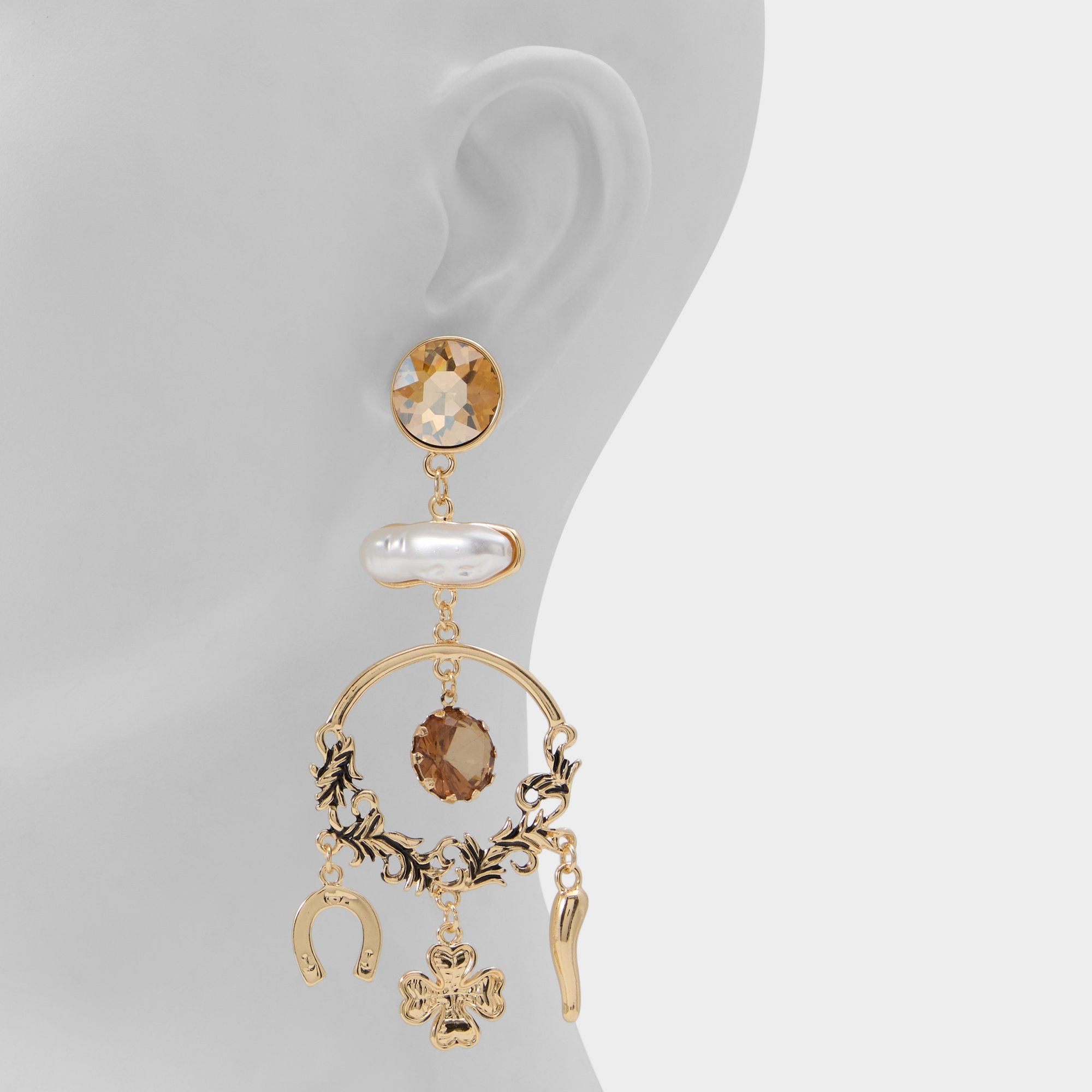 Aldo Chances in Champagne - Chandelier earrings Women|Accessories