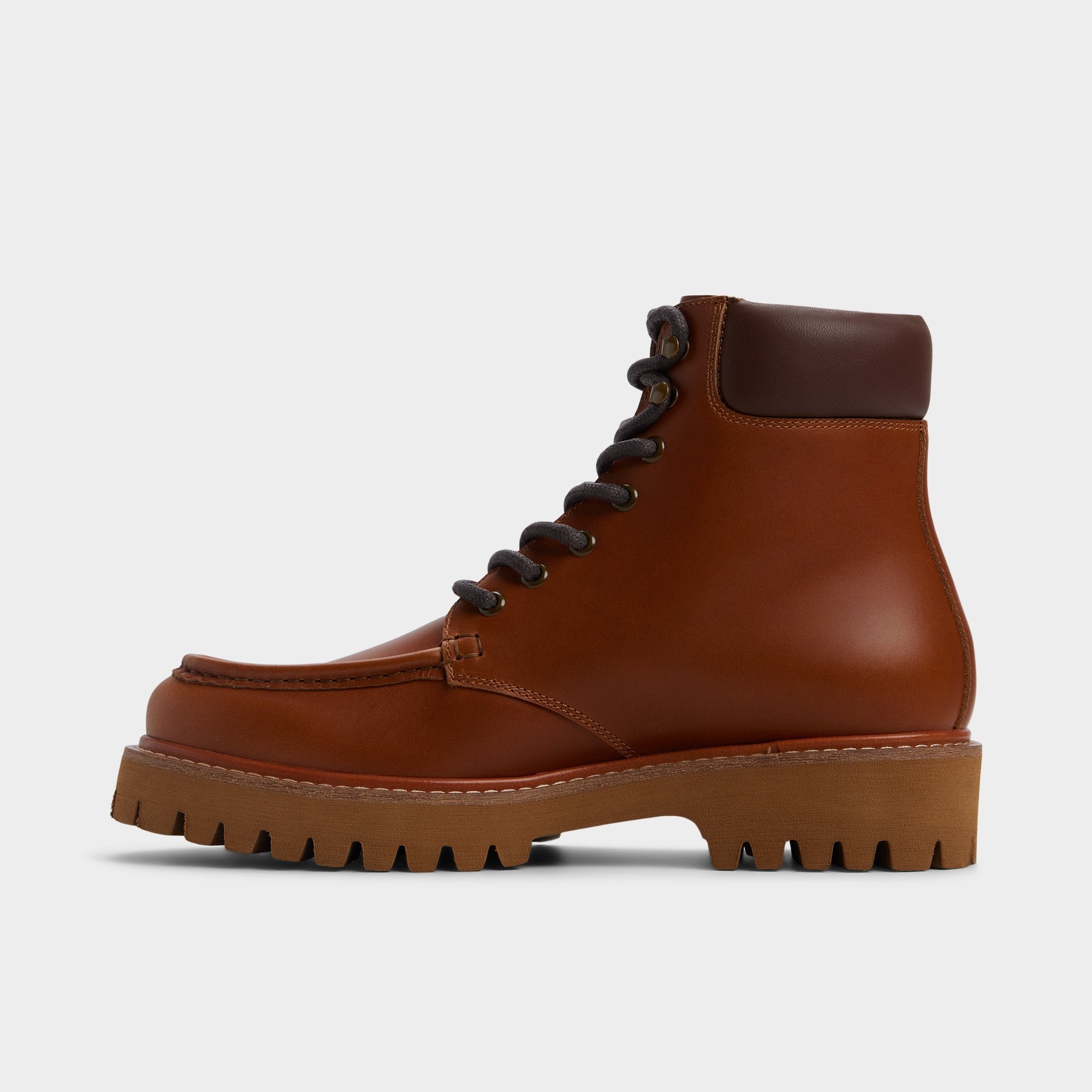Aldo Grier in Cognac - Combat boot, Lug sole Men