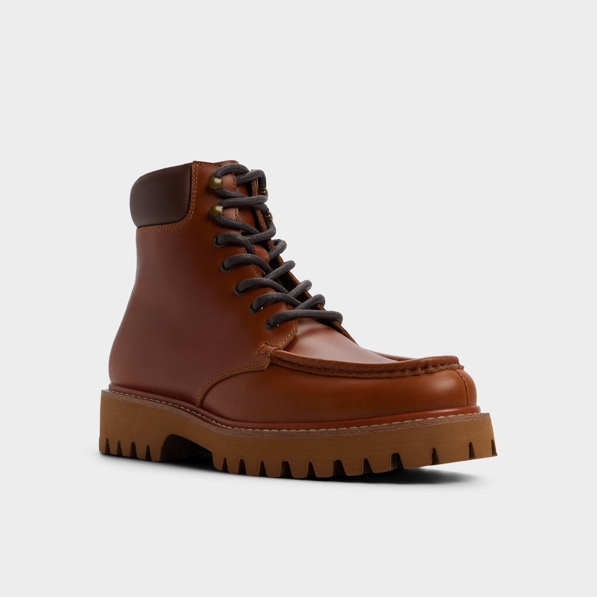 Aldo Grier in Cognac - Combat boot, Lug sole Men