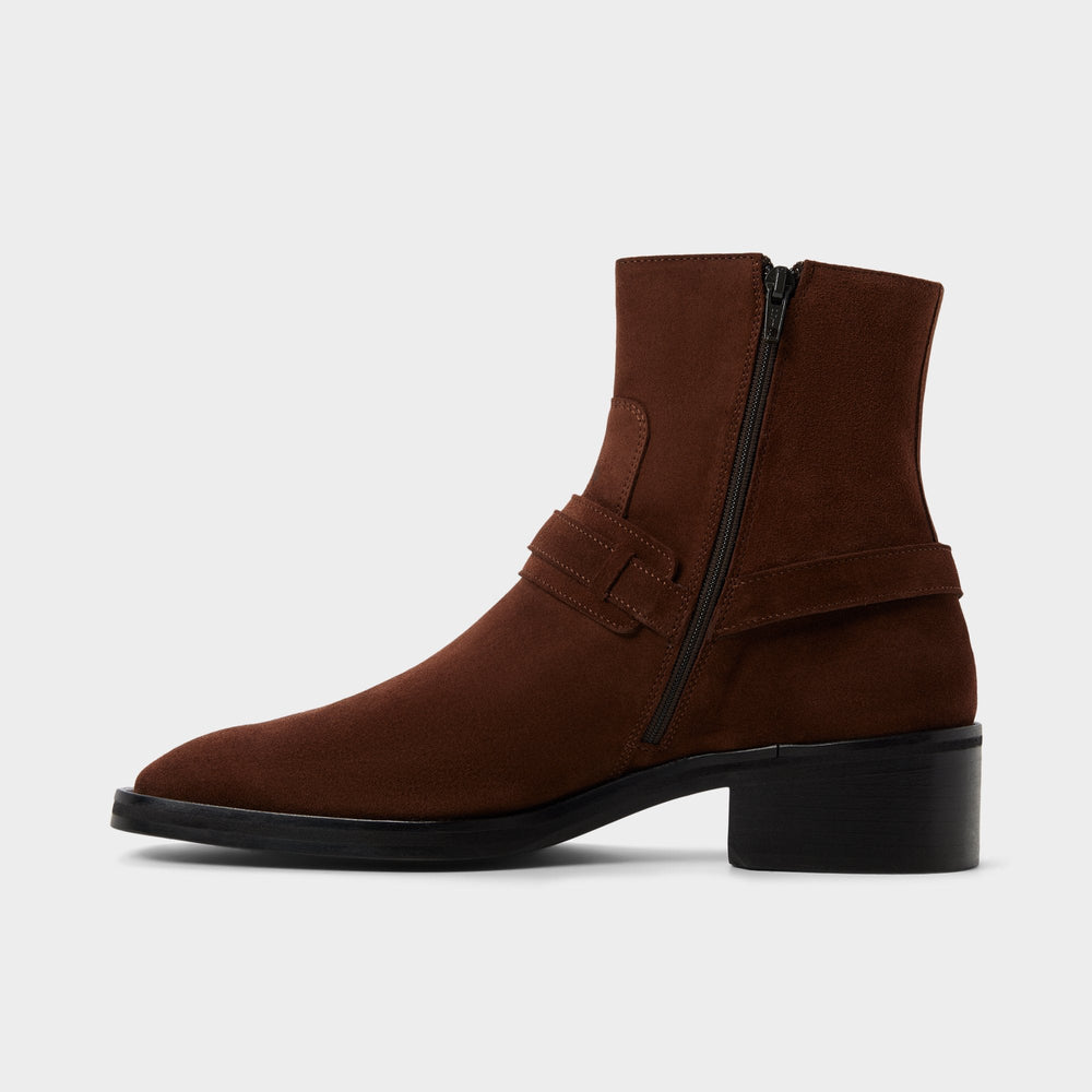 Aldo Marcos in Dark Brown - Ankle boot, Block heel Men