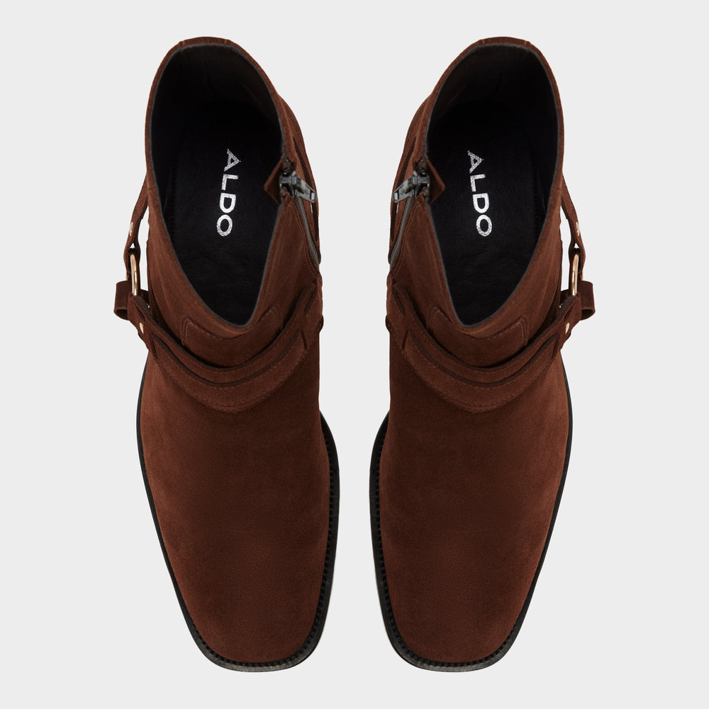 Aldo Marcos in Dark Brown - Ankle boot, Block heel Men