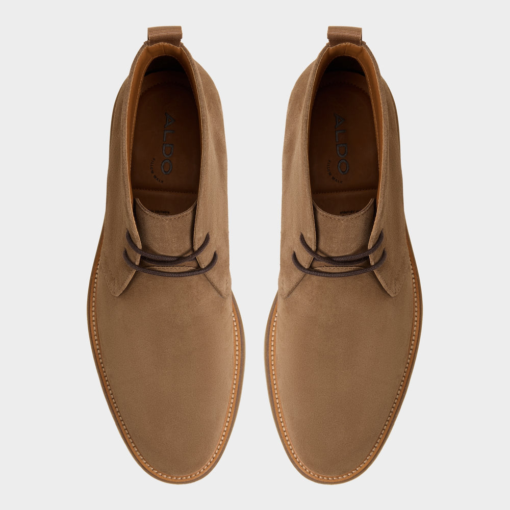 Aldo Jefrey Dark Brown Leather Suede Men's Chukka boots - Chukka boot Men