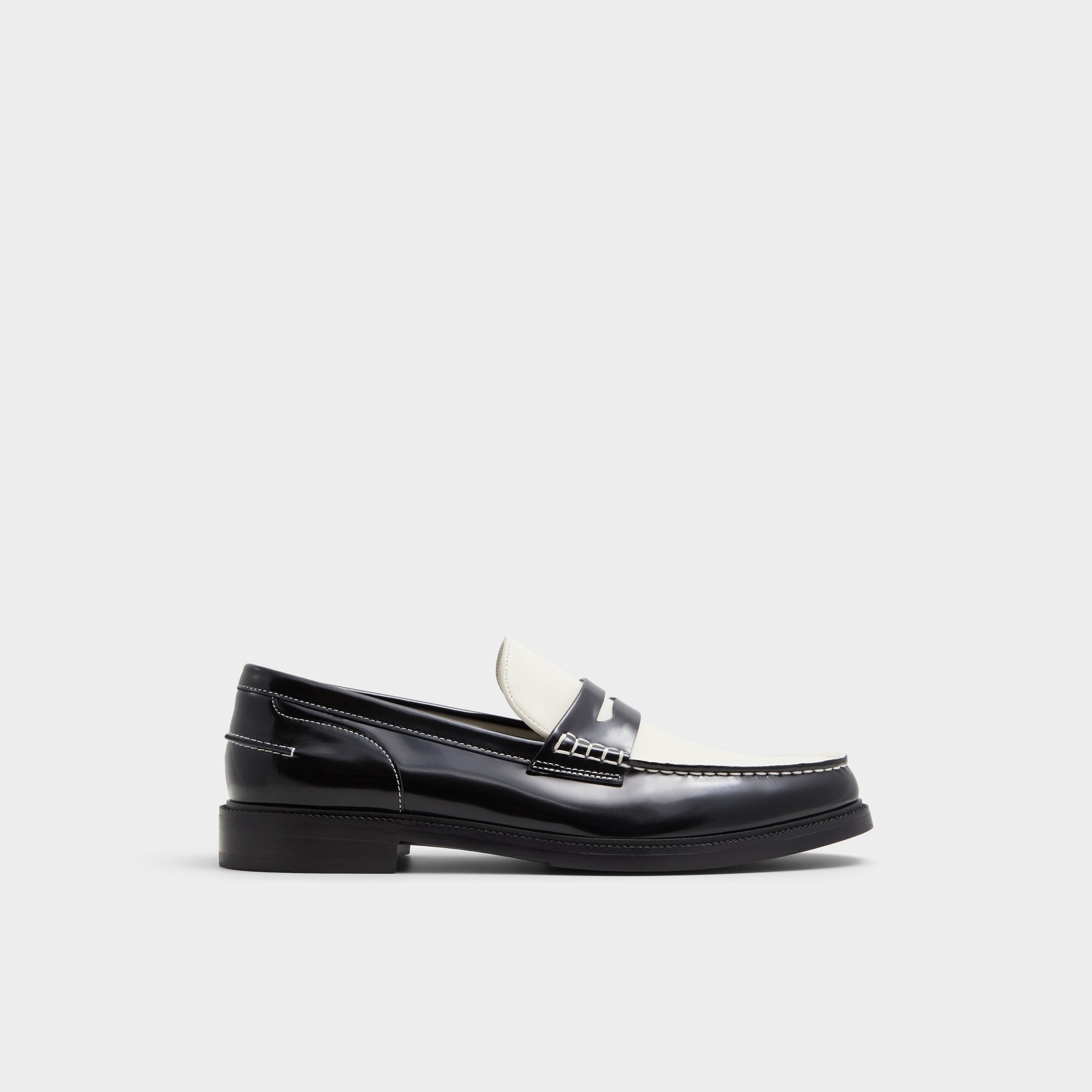 Aldo Kieran Black/White Men's Dress Shoes - Loafer Men