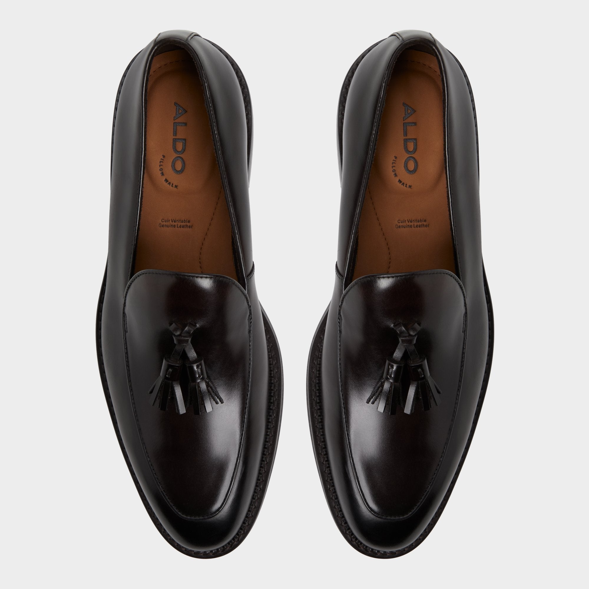 Aldo Portos Dark Brown Men's Dress Shoes - Loafer Men