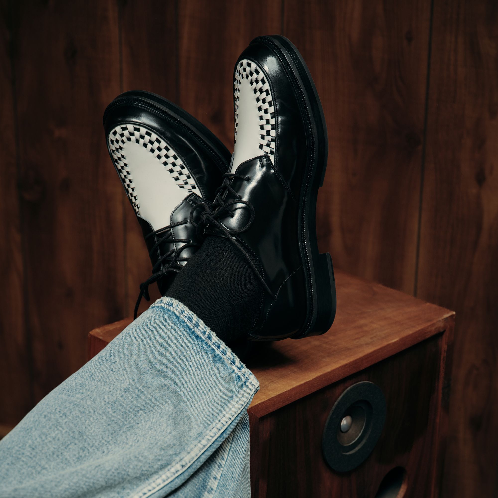 Aldo Rocco in Black White - Oxford shoe Men