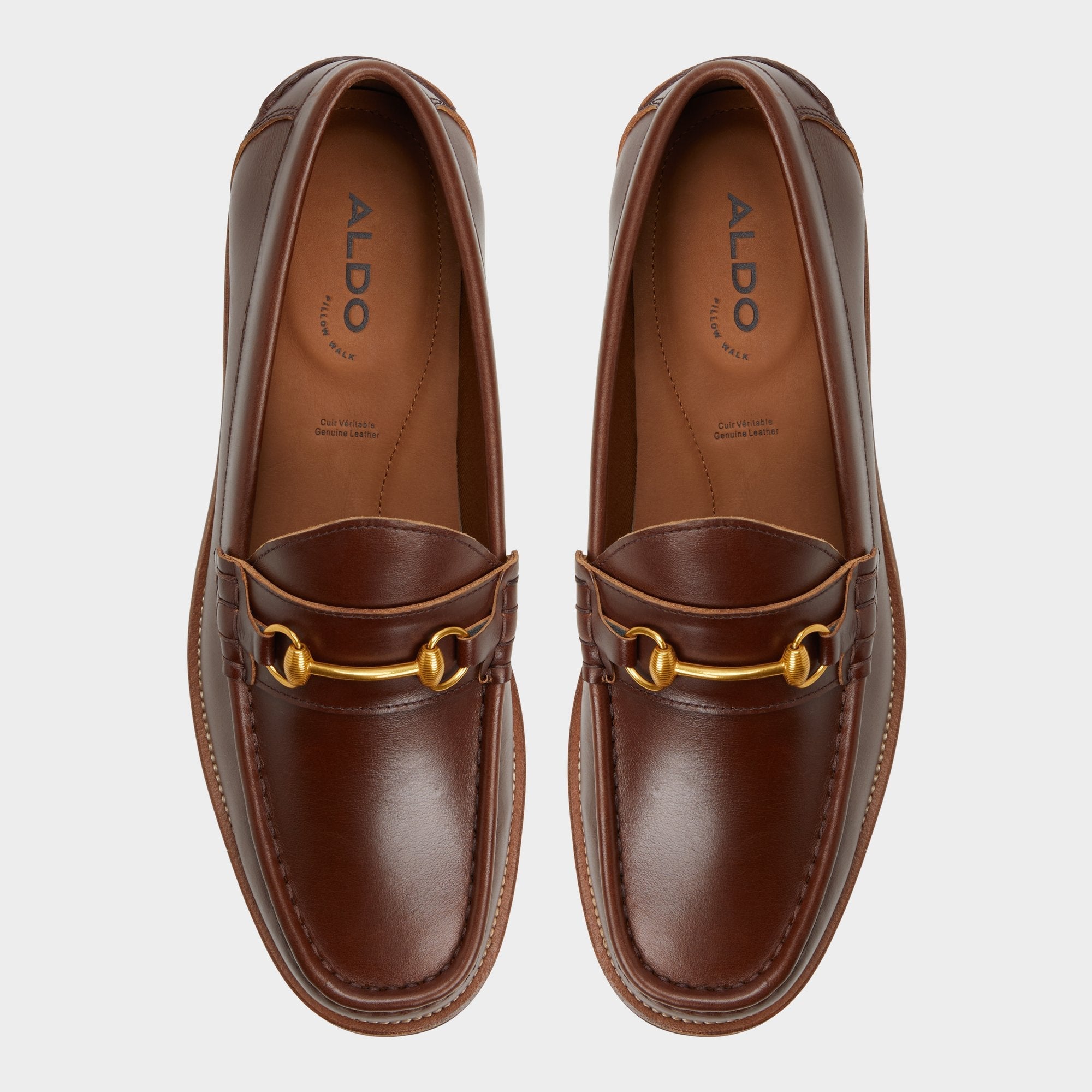 Aldo Wildwoodd Medium Brown Men's Dress Shoes - Loafer Men