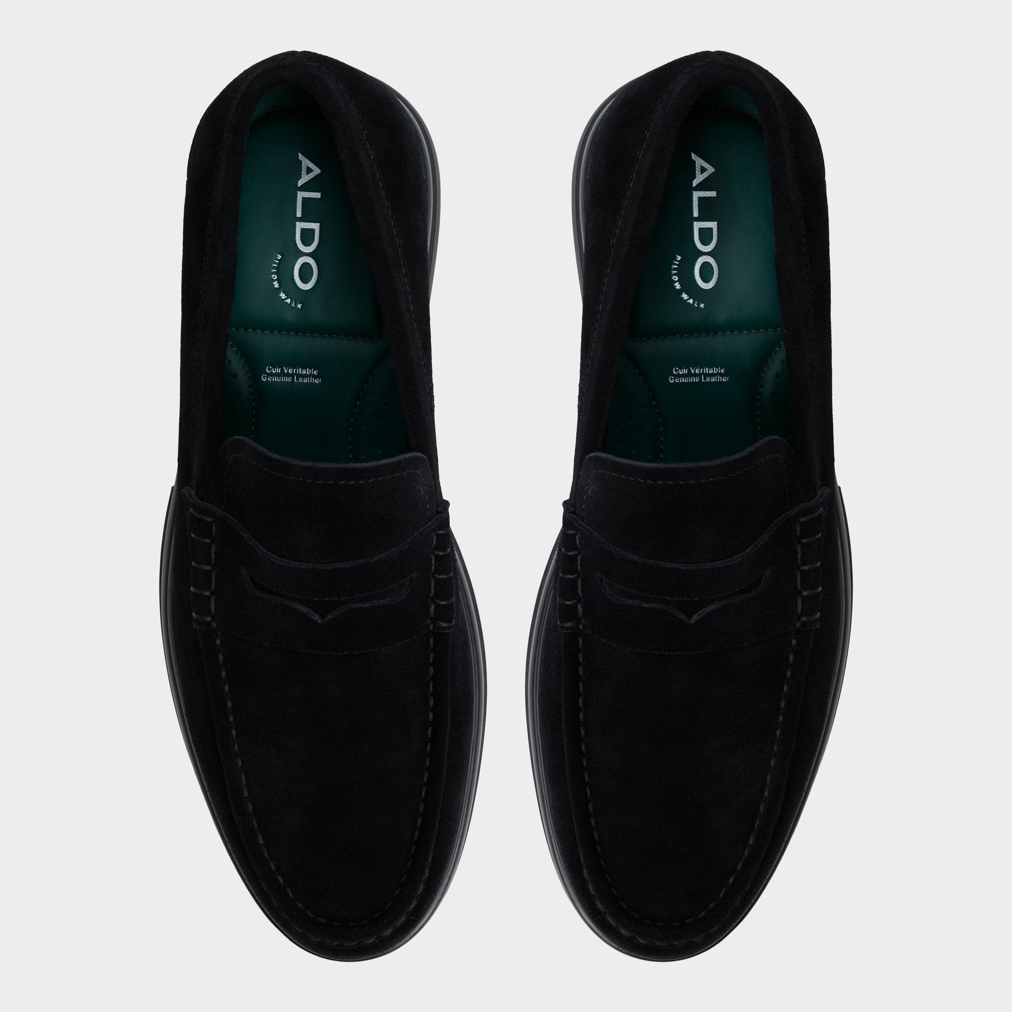 Aldo Tucker Black/Black Men's Dress Shoes - Loafer Men