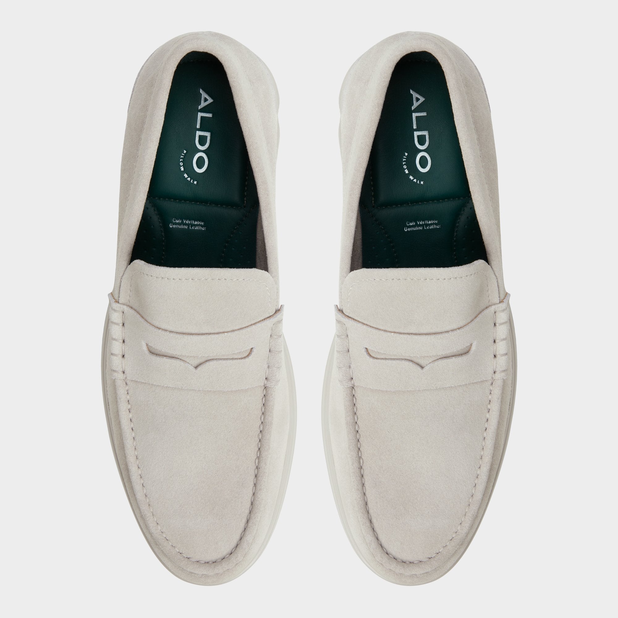 Aldo Tucker Light Grey Men's Dress Shoes - Loafer Men
