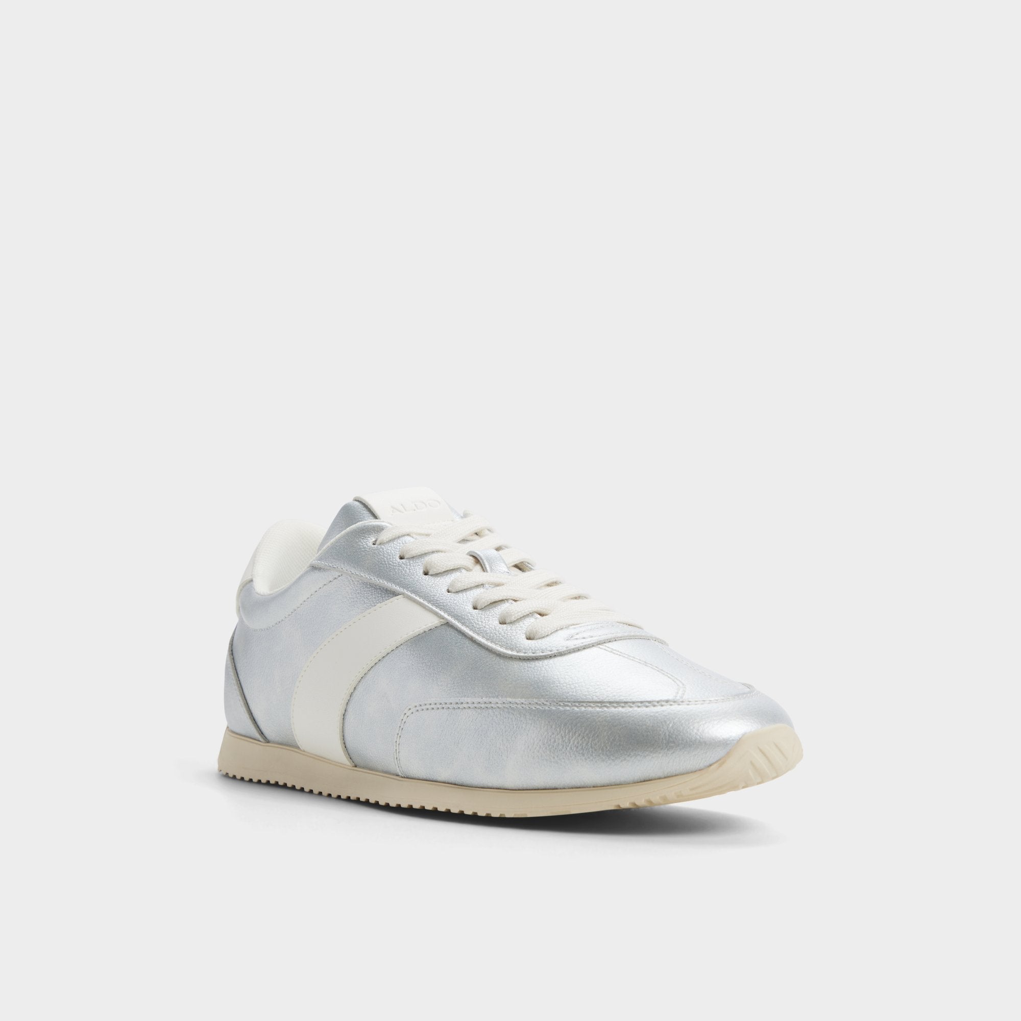 Aldo Nathaniel in Silver - Low top sneaker, Cup sole Men