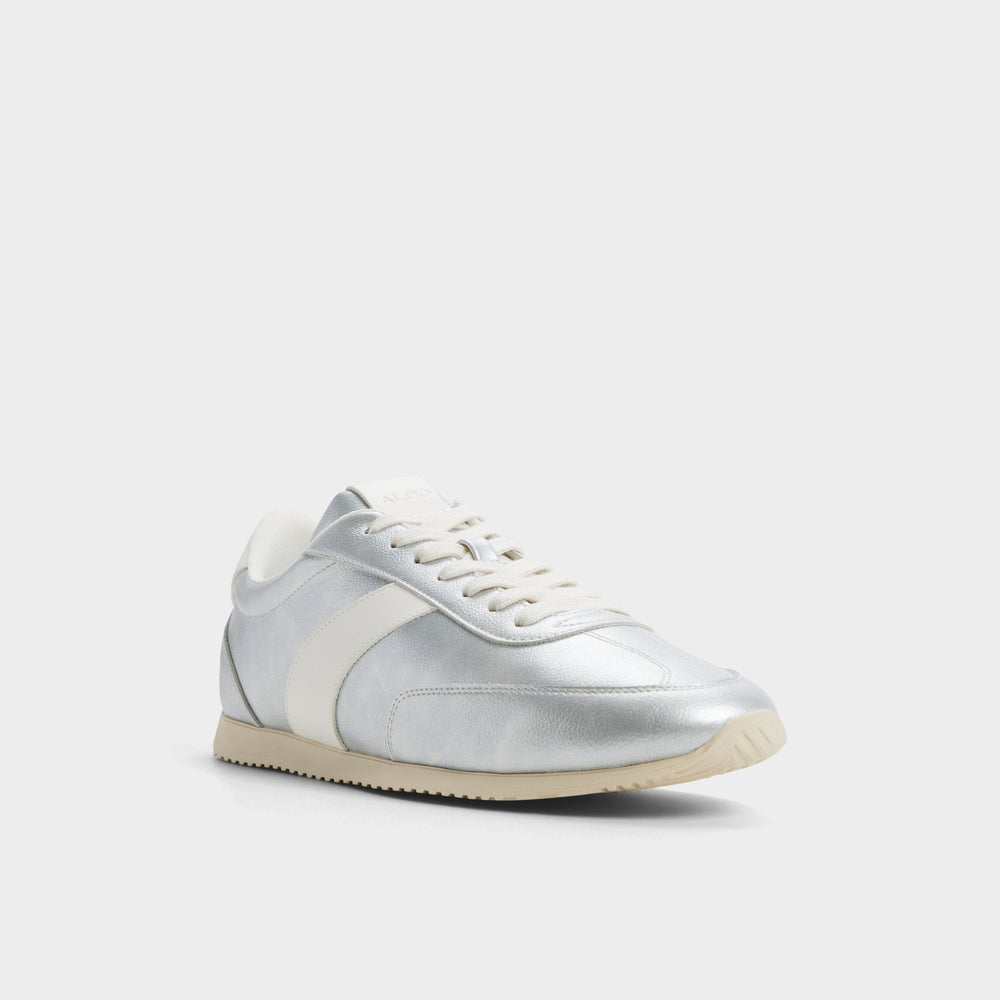 Aldo Nathaniel in Silver - Low top sneaker, Cup sole Men