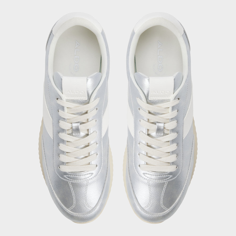Aldo Nathaniel in Silver - Low top sneaker, Cup sole Men