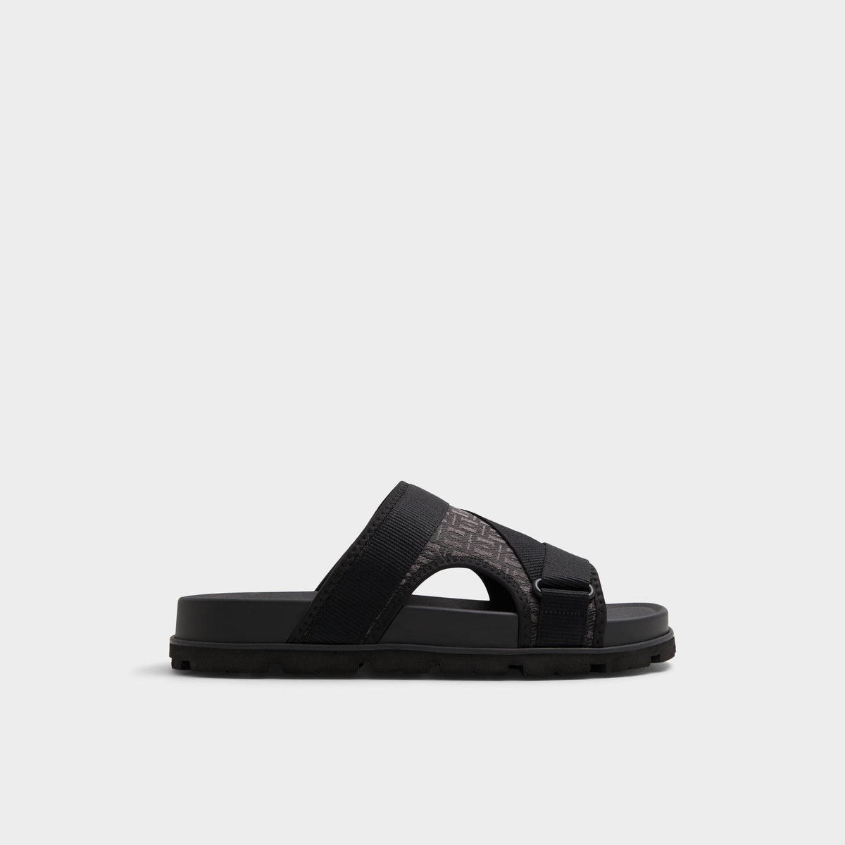 Aldo Deniels Open Black Men's Slides - Slide sandal Men