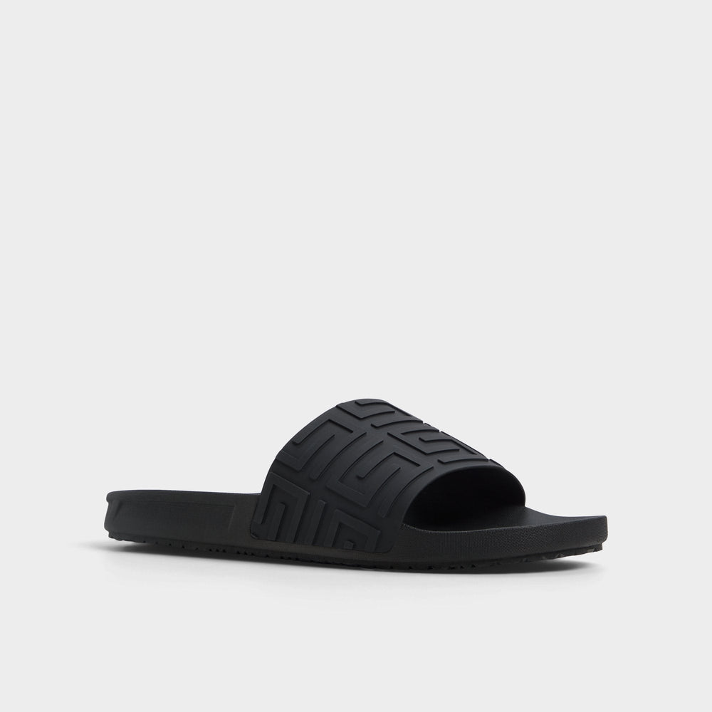 Aldo Atrani Black Men's Slides - Slide sandal Men
