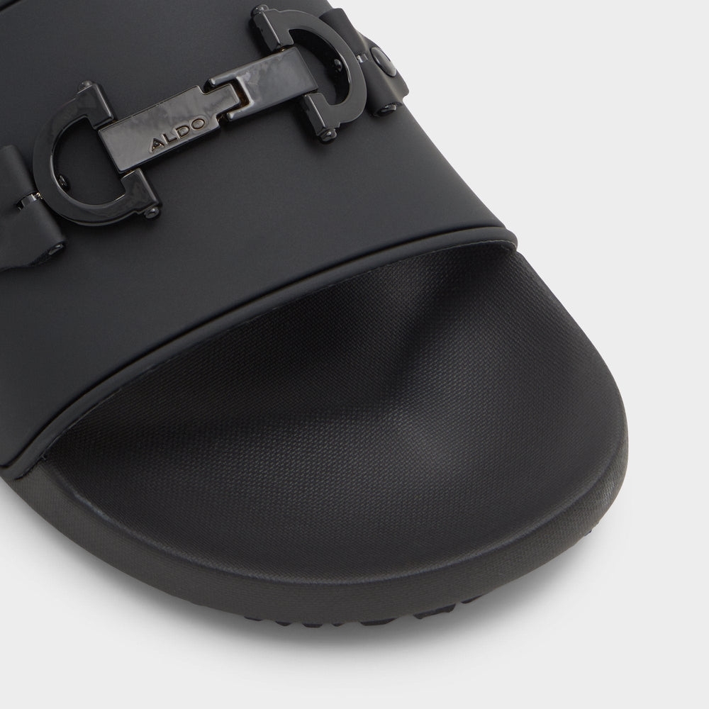 Aldo Loungeslide Black Men's Slides - Slide sandal Men