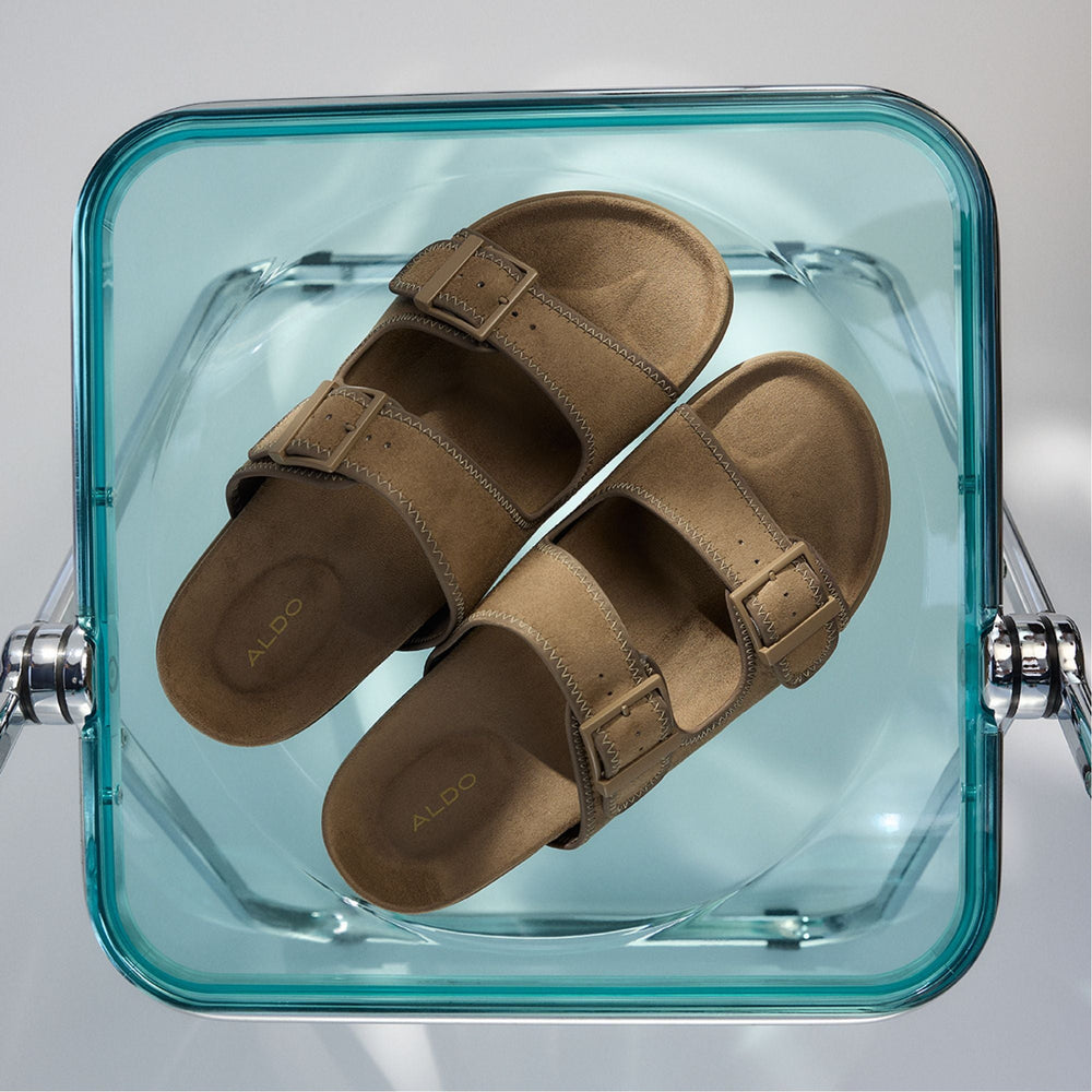 Aldo Sunnyside Light Brown Men's Slides - Slide sandal Men