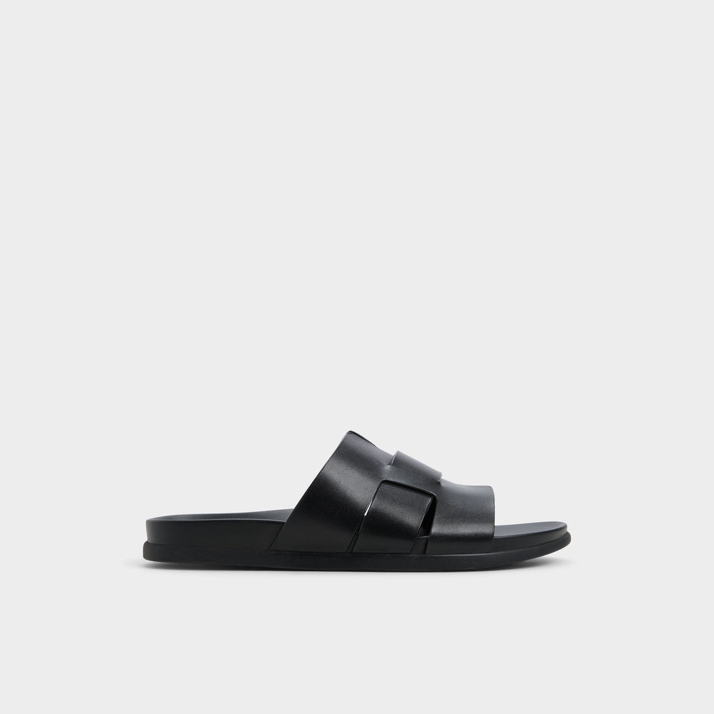 Aldo Padien Black Men's Sandals & Slides - Slide sandal Men