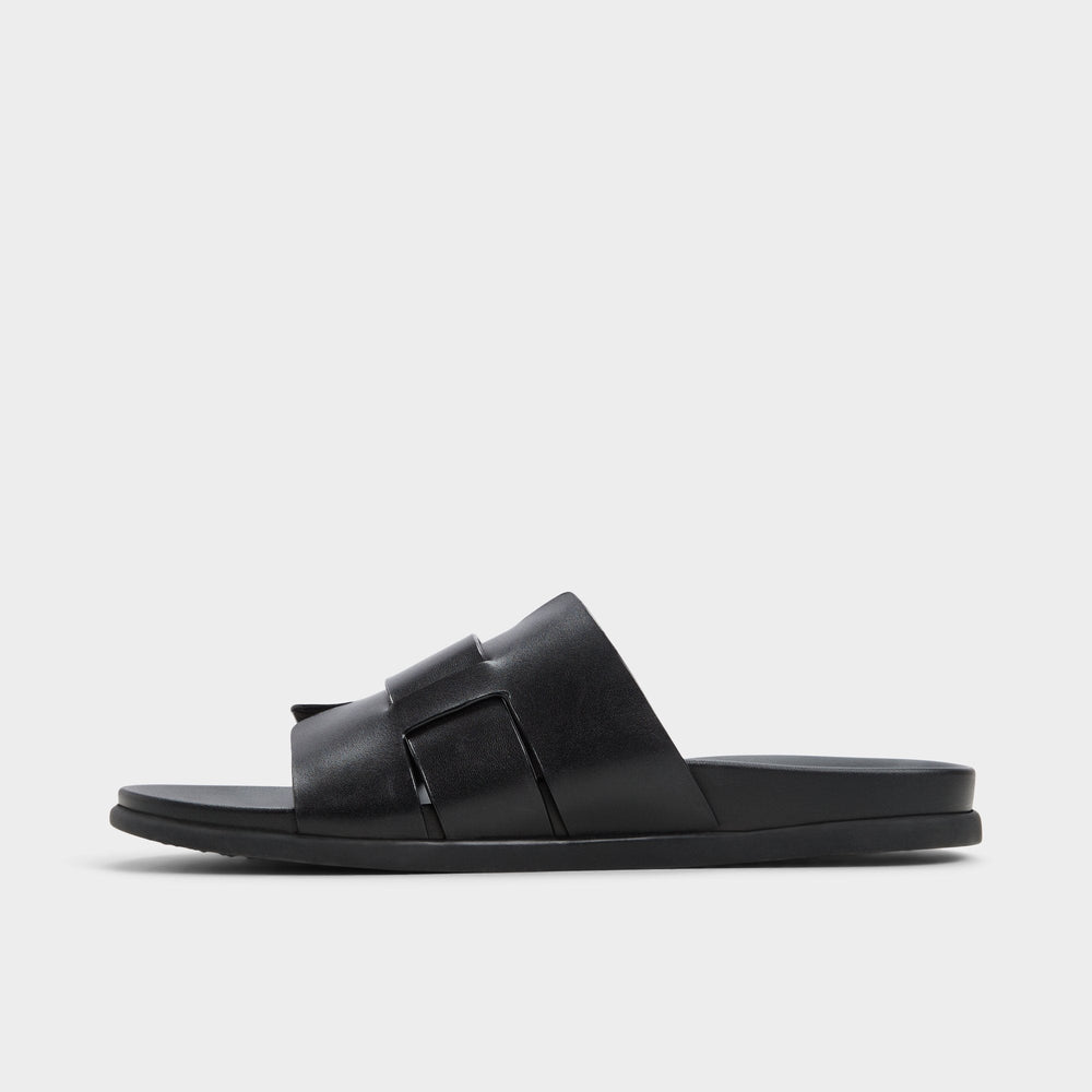 Aldo Padien Black Men's Sandals & Slides - Slide sandal Men