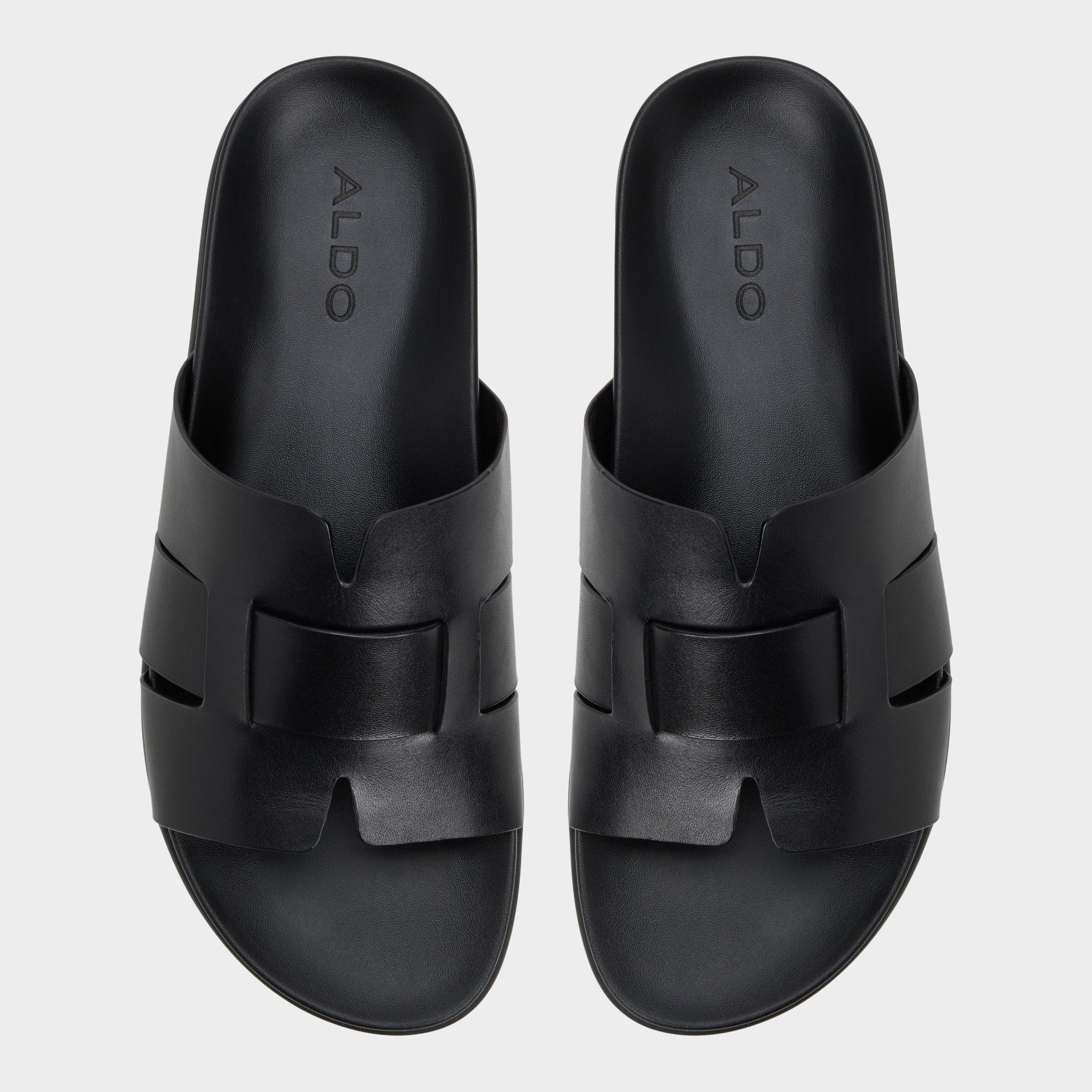 Aldo Padien Black Men's Sandals & Slides - Slide sandal Men
