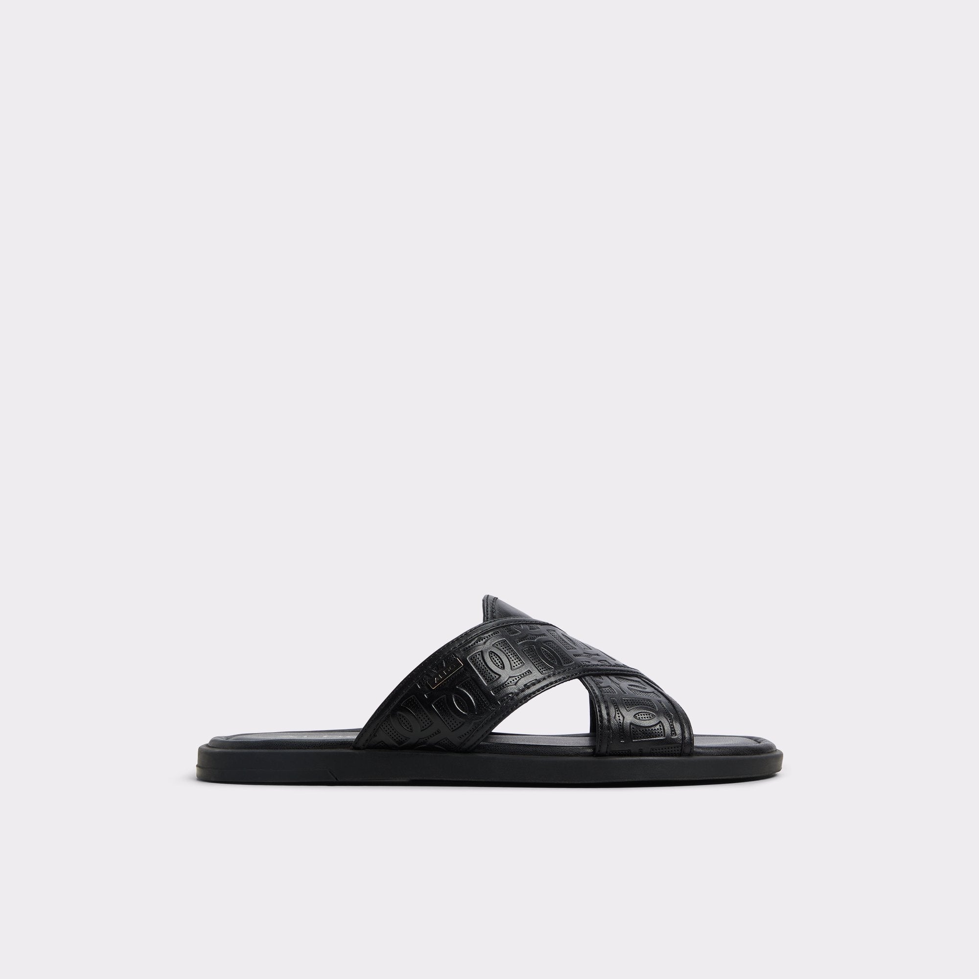 Aldo Olino Open Black Men's Slides - Slide sandal Men