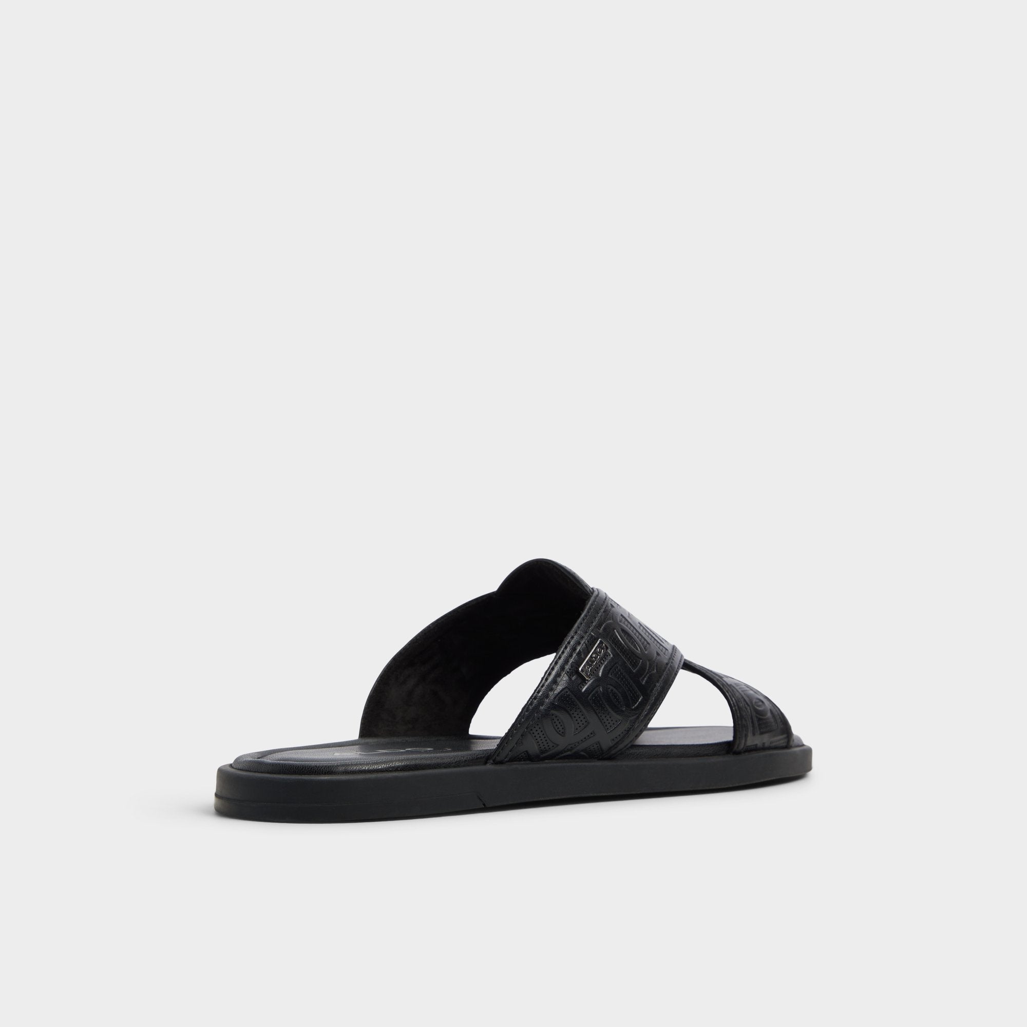Aldo Olino Open Black Men's Slides - Slide sandal Men