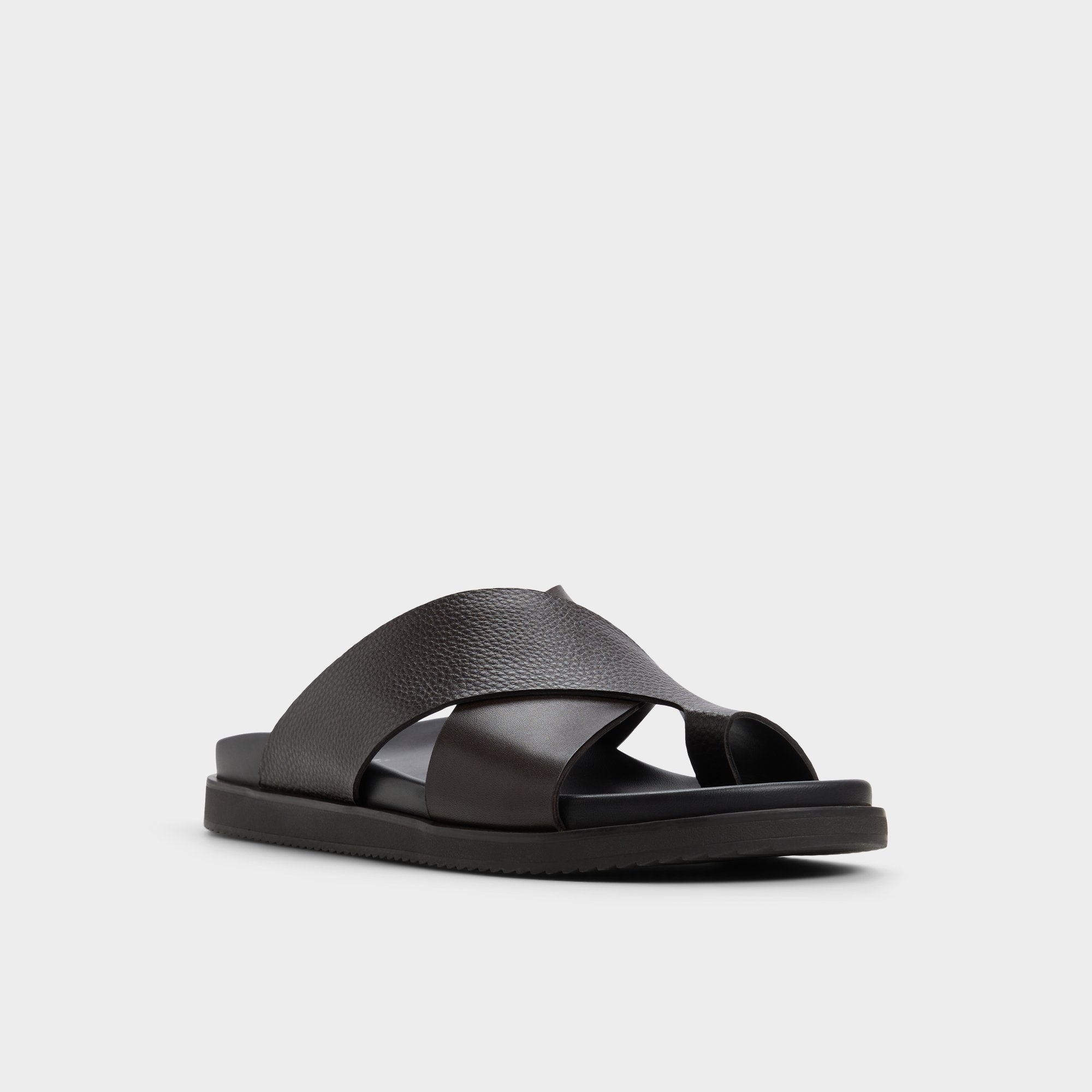 Aldo Darley Dark Brown Men's Sandals & Slides - Strappy flat sandal Men