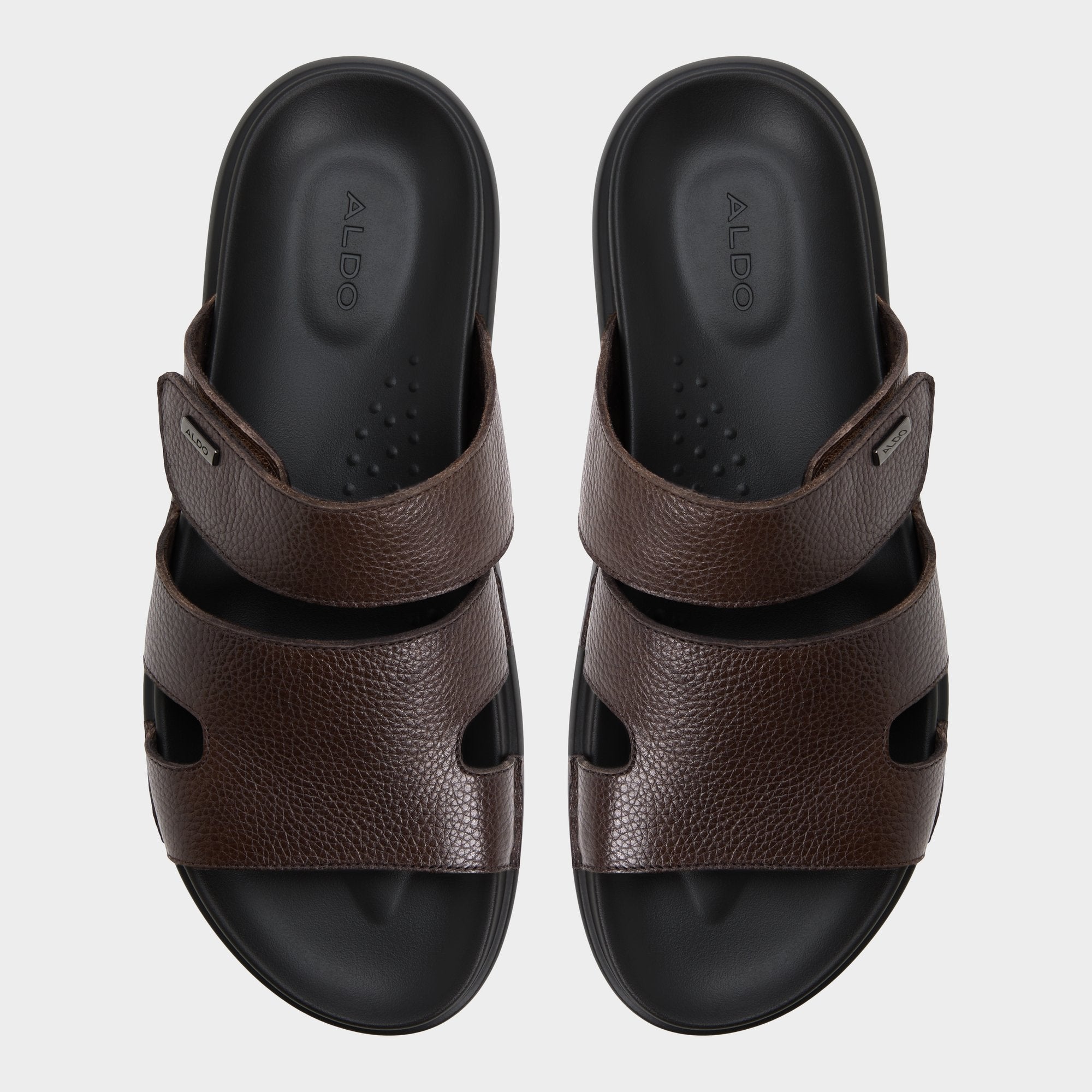 Aldo Windham Dark Brown Men's Sandals & Slides - Slide sandal Men