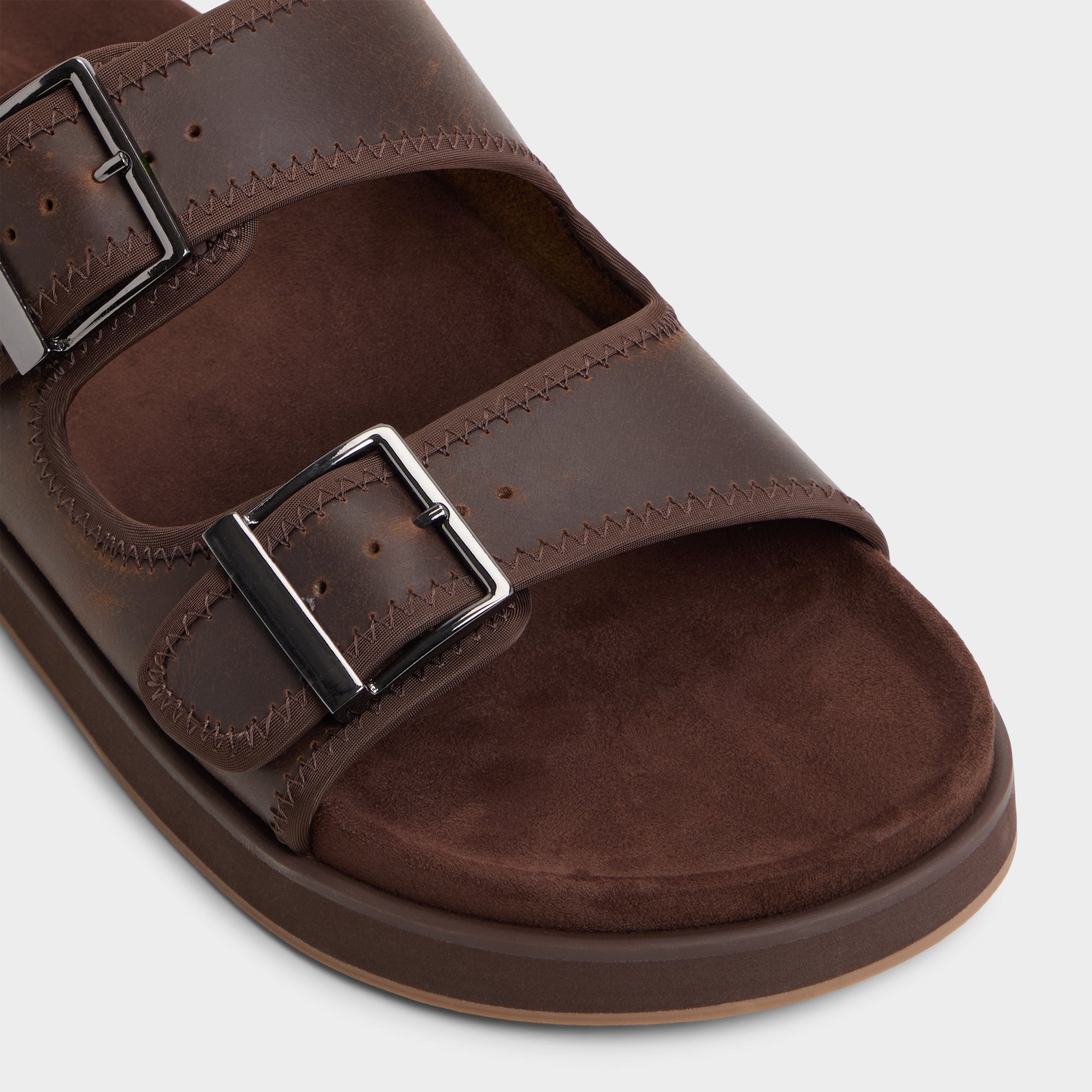 Aldo Sunnyside Dark Brown Men's Slides - Slide sandal Men