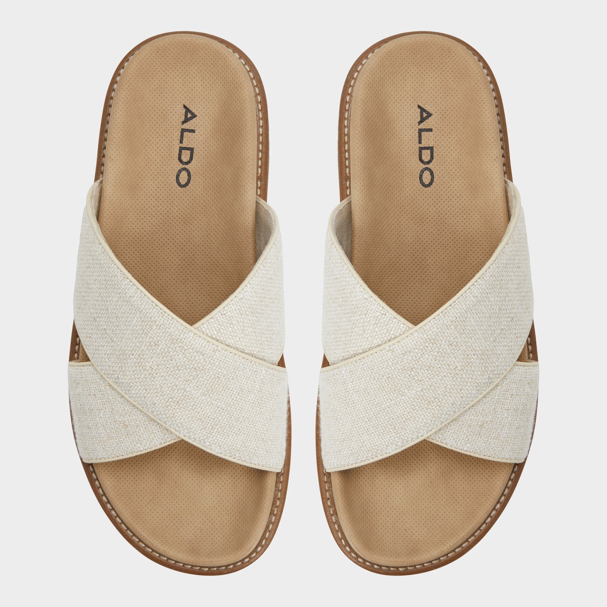Aldo Marrin Open Beige Men's Slides - Slide sandal Men