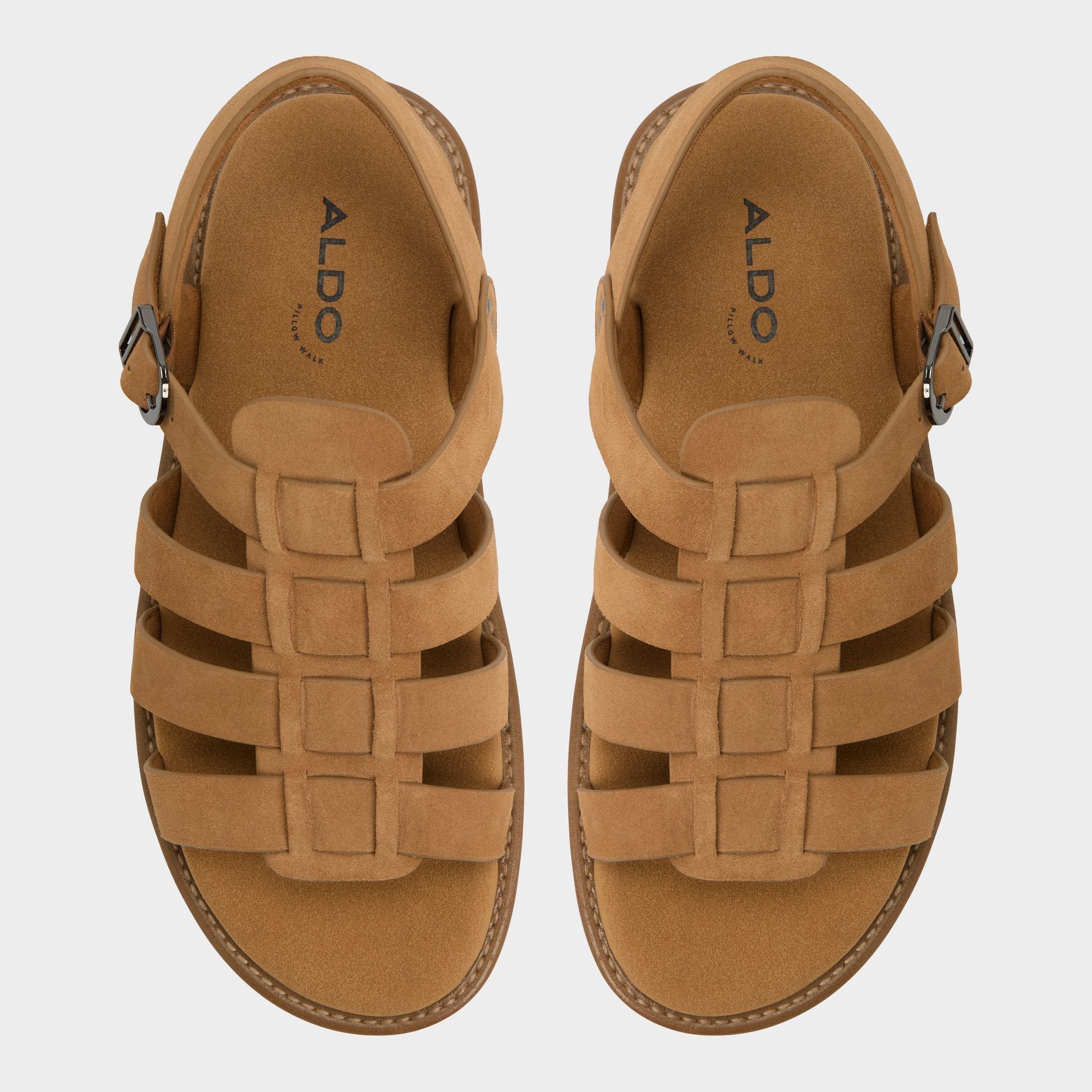 Aldo Warley Camel Men's Sandals & Slides - Strappy flat sandal Men
