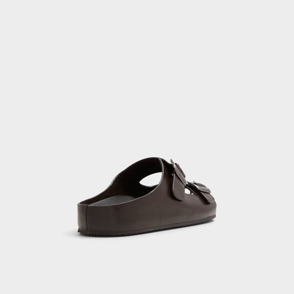 Aldo Kennebunk Dark Brown Men's Slides - Slide sandal Men