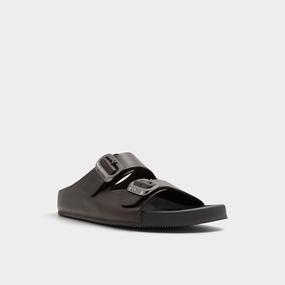 Aldo Kennebunk Dark Brown Men's Slides - Slide sandal Men