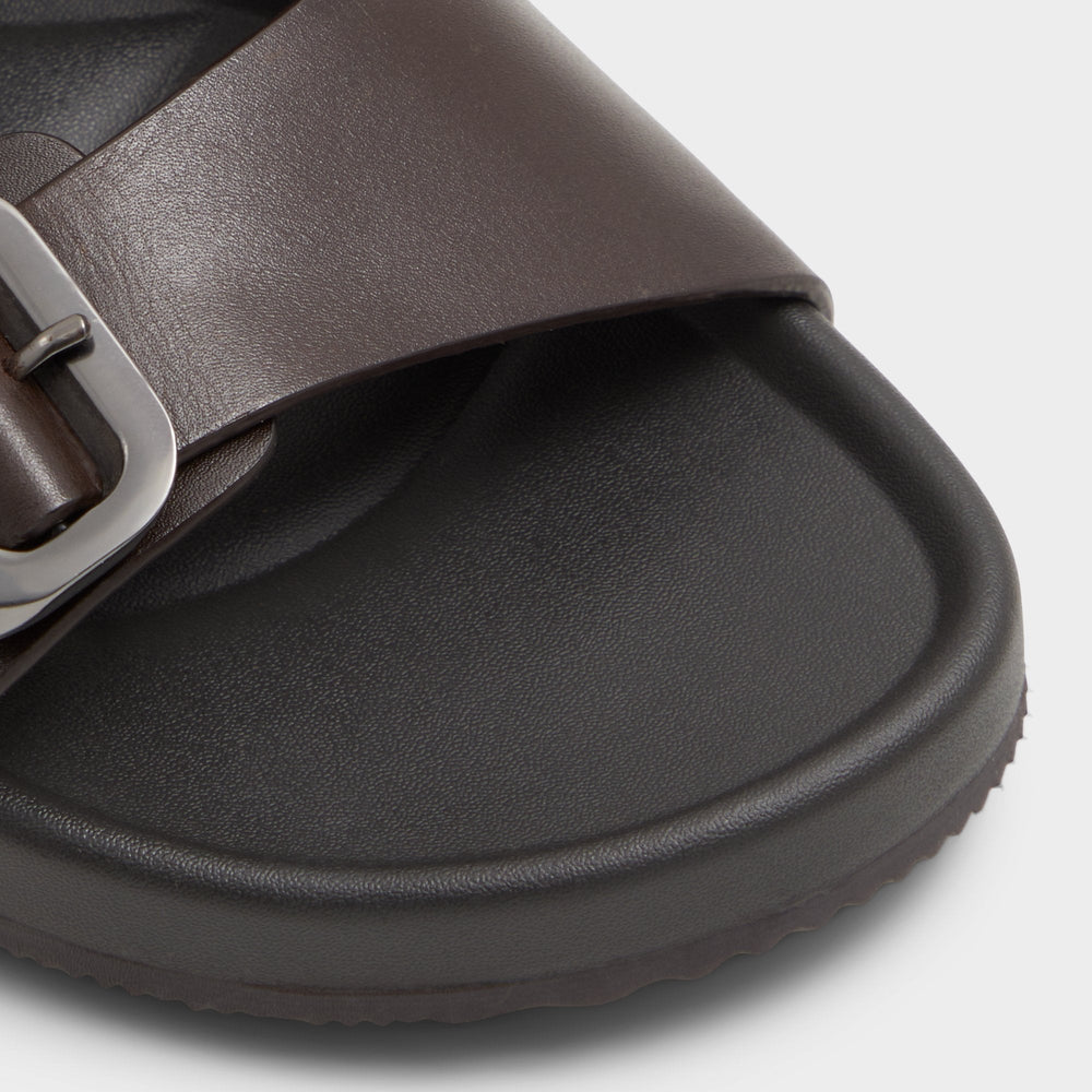 Aldo Kennebunk Dark Brown Men's Slides - Slide sandal Men
