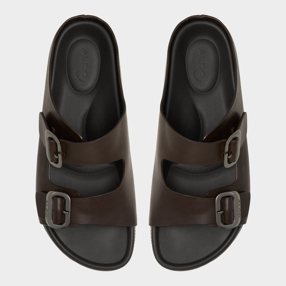 Aldo Kennebunk Dark Brown Men's Slides - Slide sandal Men