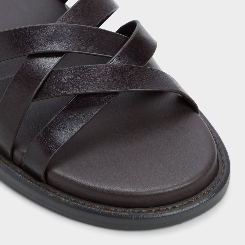 Aldo Haniff Brown Men's Sandals & Slides - Strappy flat sandal Men