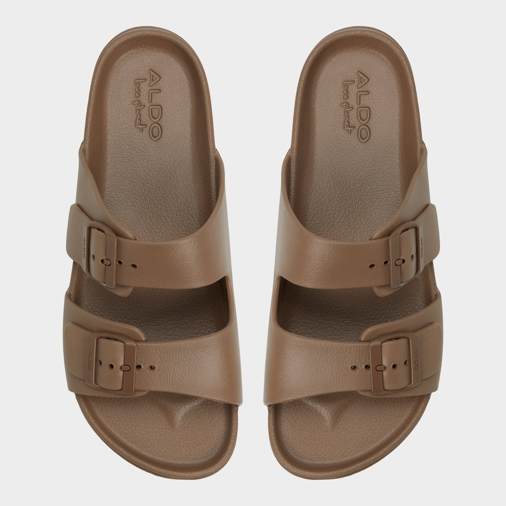 Aldo Hideo Light Brown Men's Slides - Slide sandal Men