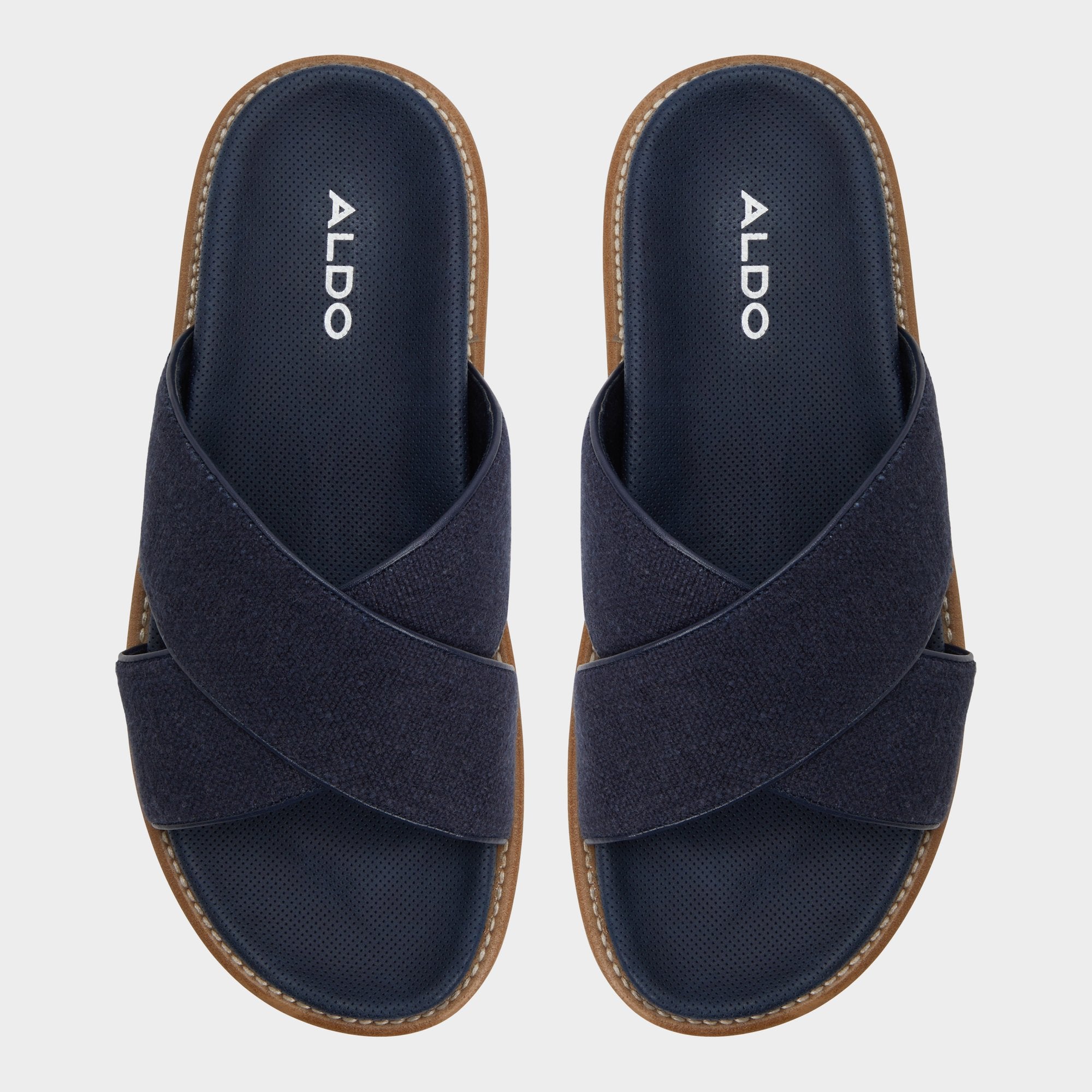 Aldo Marrin Navy Men's Slides - Slide sandal Men