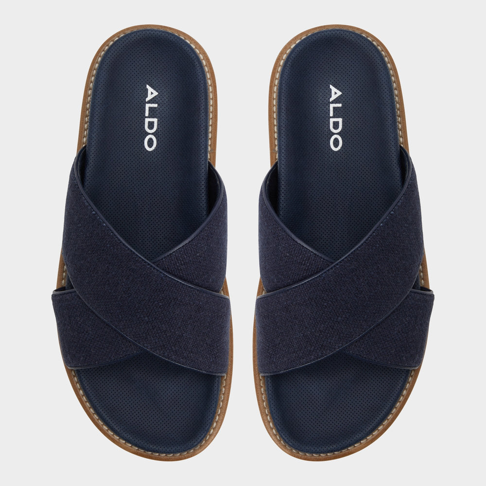 Aldo Marrin Navy Men's Slides - Slide sandal Men