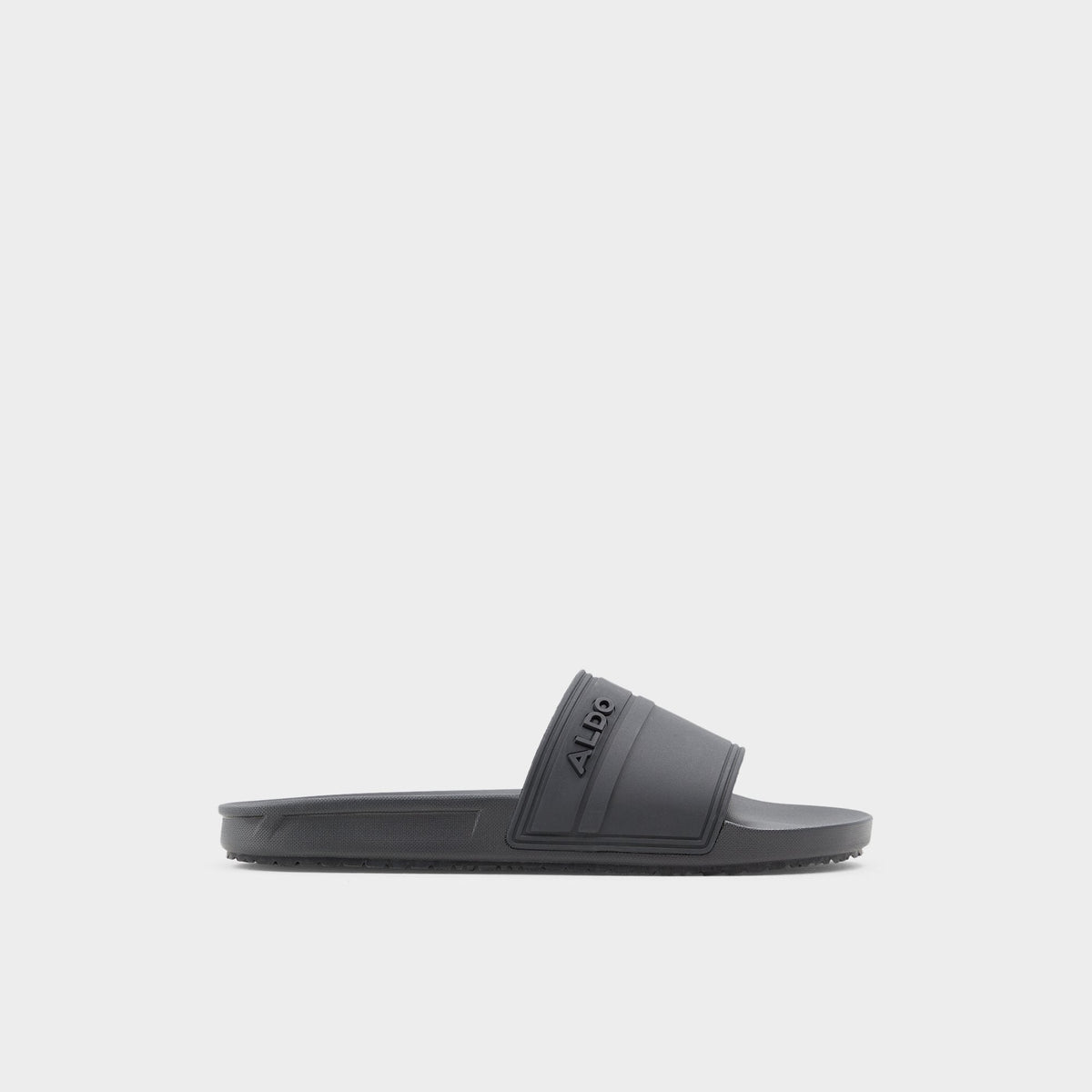 Aldo Dinmore Black Synthetic Rubber Men's Slides - Slide sandal Men