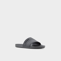Aldo Dinmore Black Synthetic Rubber Men's Slides - Slide sandal Men