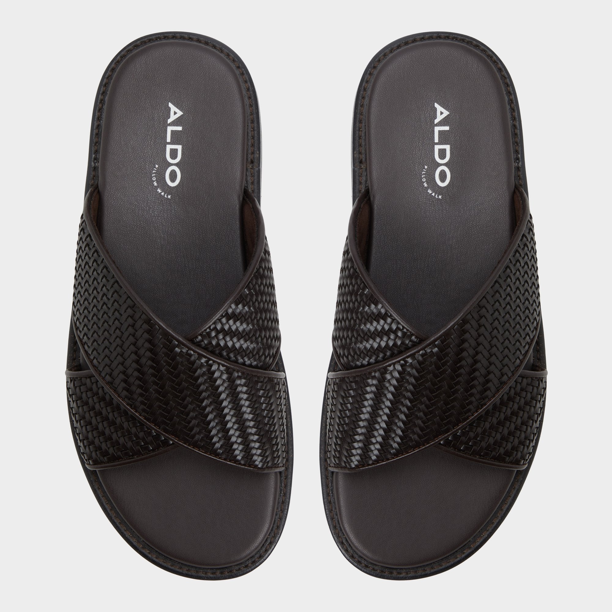 Aldo Tarik Dark Brown Men's Sandals & Slides - Slide sandal Men