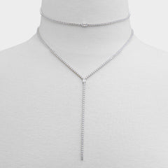 Aldo Alata Silver/Clear Multi Women's Cubic Zirconia - Necklace Accessories