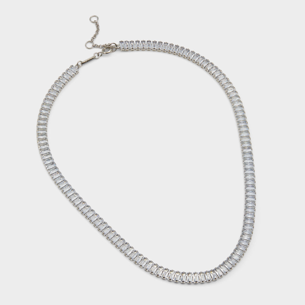 Aldo Maliana Silver/Clear Multi Women's Necklaces - Choker necklace Accessories