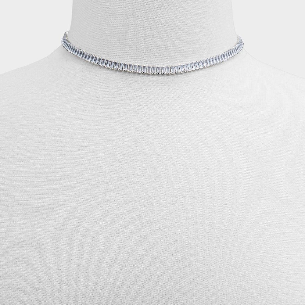 Aldo Maliana Silver/Clear Multi Women's Necklaces - Choker necklace Accessories