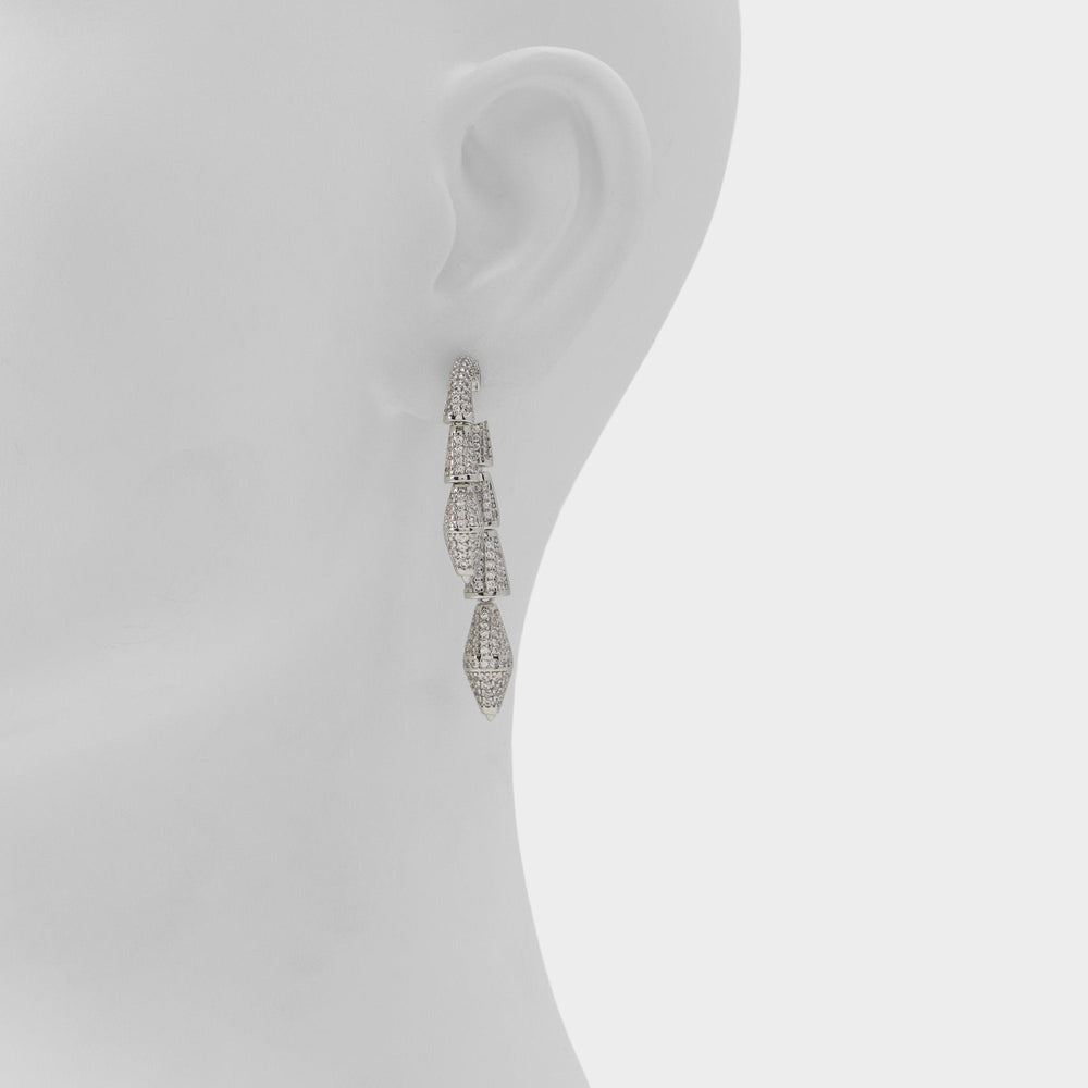 Aldo Serrpente in Silver Clear Multi - Statement earrings Accessories
